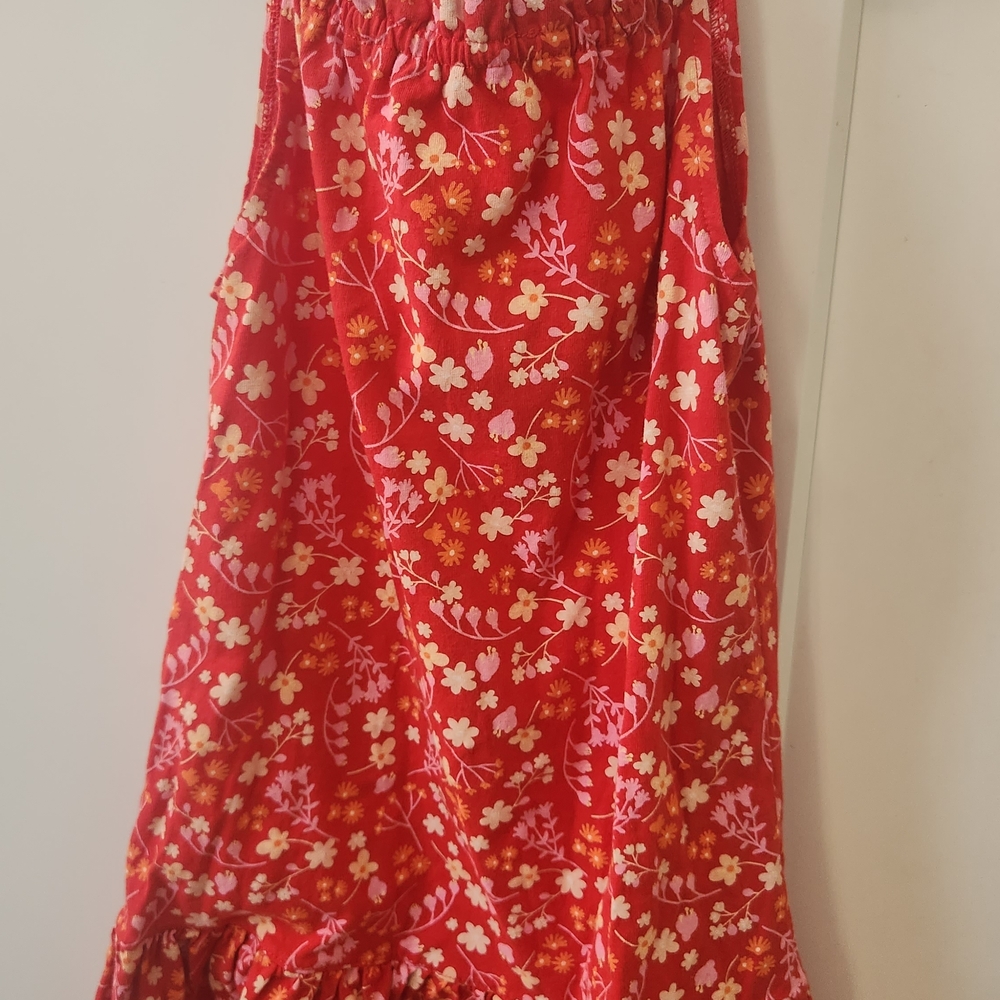 Mango Red Floral Kids Dress